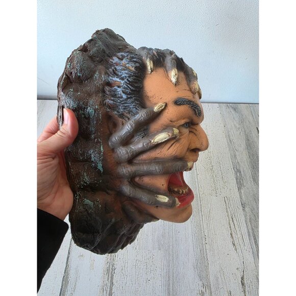 Vintage head rubber Halloween lifelike life-size realistic ground breaker scary - Picture 8 of 9